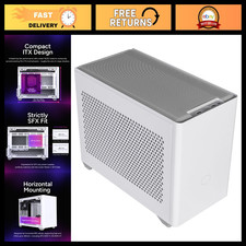 Mini-ITX PC Case, High Airflow Design, 330mm GPU Support, Compact White Case picture
