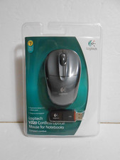 Logitech V220 Cordless Optical Mouse for Notebooks Black And Grey picture
