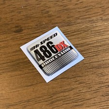 Custom Vintage 486 DX Silver Computer Case Badge DOMED Sticker Retro 486SD 1x1 picture