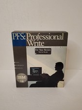 PFS: Professional Write - Word Processing 3 1/2 Diskette And 5 1/4 Disks - 1987 picture