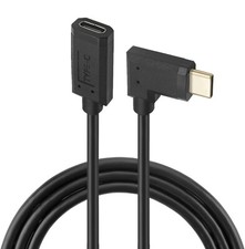 90 Degree USB C Extension Cable,Right Angle Type c 3.1 male to female. picture