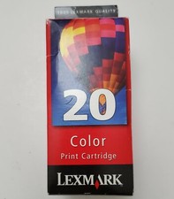 NEW LEXMARK COLOR 20 INK CARTRIDGE. STILL IN  FACTORY SEALED WRAPPER  picture