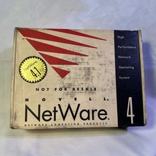 Novell NetWare 4 Complete In Box, Floppies, CDs, SDK, Manual, Vintage Rare picture
