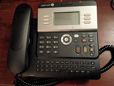 Alcatel 4029 Digital IP Phone CLEAN+ HANDSET, COIL CORD, STAND, WARRANTY , USA picture