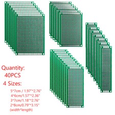 40Pcs Prototype Pcb Double-Sided Circuit Board 4X6 3X7 5X7 2X8 Cm (10Pcs Each) picture