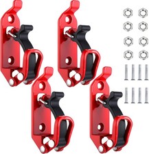4 Pcs Shovel Mount for Roof Rack, Metal Rubber Clamps Wall Mounting Bracket picture
