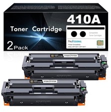 2 Pack 410A Black Toner Cartridges for HP Color Pro M452 M377 MFP M477 CF410A picture