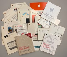 Lot of 26 Vintage Apple Macintosh Manuals Guides Books Disks Newton iMac System picture