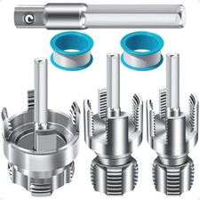 3PCS Internal & External Pipe Threading Tool Set, 1/2'' 3/4'' 1'' PVC Plastic Pi picture