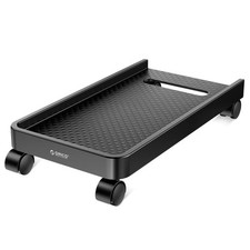 Computer Tower Stand, Mobile CPU Holder with 4 Caster Wheels Computer Tower S... picture