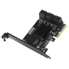 1Pcs PCI-E To 6 Ports SATA 3.0 Controller Expansion Card Adapter 6Gbps For PC picture
