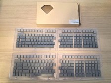 XVX PBT Gradient Gray Keycaps Side Printed, Double Shot Shine Through Minimal x2 picture