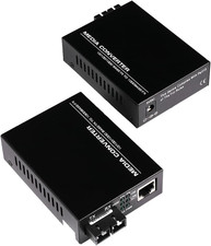 Single Mode Dual SC Fiber Gigabit Fast Ethernet Media Converter, Mini 1X picture