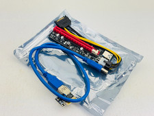 FebSmart PCI-E Riser PCIe Ver 006C 6 PIN 16x to 1x Powered Riser Adapter Card picture