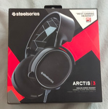 SteelSeries Arctis 3 Analog Wired 3.5mm Over-Ear Headset w/ Boom Mic Black picture