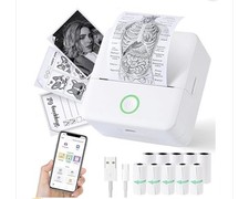 Cudinham Mini Printer, Thermal Inkless Sticker and Photo Maker  & 10 paper rolls picture