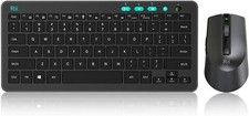Rii RKM709 2.4 Gigahertz Ultra-Slim Wireless Keyboard and Mouse Combo, Multim... picture