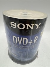 Sony DVD+R 100 Pack 120min 4.7GB 1-16X Optical Media Storage New Sealed picture
