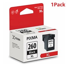 1PK PG-260XL Black Ink Cartridge Replace For Canon 260XL Ink PIXMA TS5320 TS6420 picture