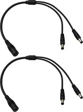 DC Power Splitter Cable 5.5mm x 2.1mm,12V/24V DC Power Splitter Cord 1 Female... picture