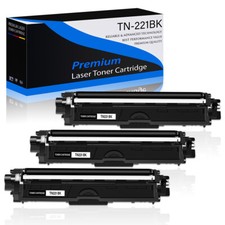 3PK TN221 Black Toner Cartridge TN221BK for Brother MFC-9330CDW MFC-9340CDW picture