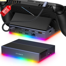 14-in-1 RGB Docking Station 4K 120Hz 100W ROG Ally Steam Deck Legion Go - US picture
