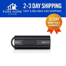 256GB High-Speed USB 3.1 Flash Drive - Stylish Black Design for Safe Storage picture