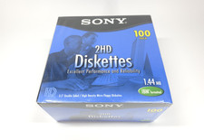 Sony 100MFD-2HD 1.44MB Double Sided Micro Floppy Disks (Pack of 100) NEW picture