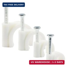 Cable Clips Set, 400 Pcs, White picture