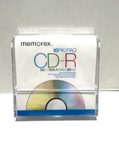 Memorex CD-R Recordable Discs 52X 700MB 80min 10PK with Paper Sleeve New Sealed picture