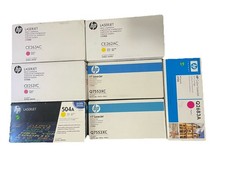 Lot of 7 NEW Genuine HP LaserJet & Color LaserJet Toner Cartridges (Mixed Lot) picture