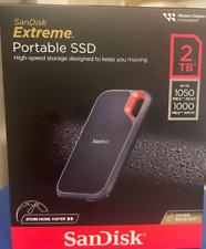 SANDISK EXTREME PORTABLE SSD 2TB SDSSDE61-2T00-AW25 Solid State Drive BRAND NEW picture