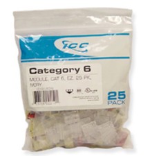 ICC IC107L6CIV Module, Cat 6, Ez, 25 Pk, Ivory picture