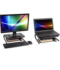 Mind Reader 2METMONST-BLK Metal Monitor Stand, Monitor Riser for Computer or Max picture