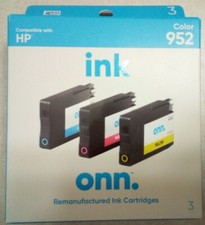 NEW SEALED ONN 952 Color Ink Set Remanufactured Ink Cartridges HP OfficeJet Pro picture