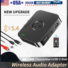 Bluetooth 5.4 Transmitter Receiver 3 IN 1 Wireless Audio 3.5mm Jack Aux Adapter picture