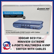 IOGEAR GCS1734 - MINIVIEW EXTREME 4-PORTS MULTIMEDIA KVMP SWITCH WITH CABLES picture