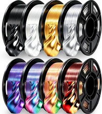 Silk PLA+ 3D Printer Filament Bundle, 1.75Mm Shiny Silk PLA+, 250G×8 picture