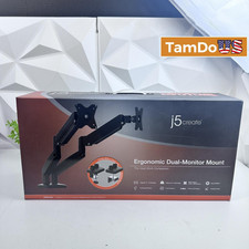 j5create JTSA102 Ergonomic Dual Monitor Mount Stand – Gas Spring Arm picture