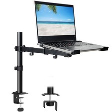 UPGRAVITY Laptop Desk Mount, Single Laptop Stand Arm with Vented Tray for 17 ... picture