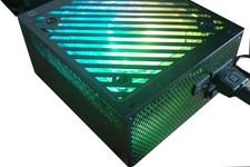 SHARK 1000W Digital RGB LED Fan Dual PCIe Gaming PC Black ATX Power Supply picture