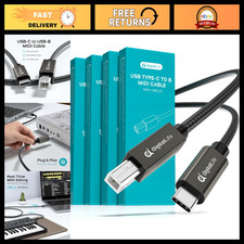 USB C to USB B MIDI Interface Cable 6.6ft - Flexible, High-Speed Connection for picture