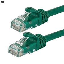 7FT CAT6 RJ45 Network LAN Ethernet Patch Cable UTP Copper Wire 24AWG Green picture