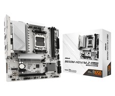ASRock B650M-HDV M.2 White Micro-ATX AM5 Motherboard, AMD Ryzen 9000/8000/700... picture