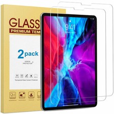(2 PACK) Premium Tempered Glass Screen Protector For 4/5/6th iPad Pro 12.9