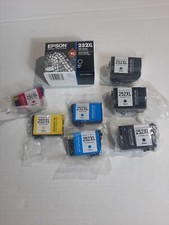 LOF OF 8  EPSON GENUINE 252XL BLACK  (4), CYAN (2) YELLOW (1) MAGENTA (1) picture