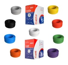 Cat5e/Cat6 1000ft Cable UTP Solid Ethernet Network LAN Wire Bulk  24/23 AWG LOT picture