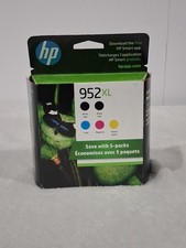 HP 952XL 5 Pack 6ZA00AN#140 High Yield Ink Cartridge Combo 2026 8036 picture