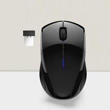 Wireless Mouse Black 15-Month Battery 1600 DPI Side Grips Travel-Friendly picture