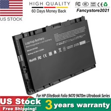 For HP EliteBook Folio 9470m Laptop Battery 52Wh 687945-001 BT04XL 6875172CT F picture